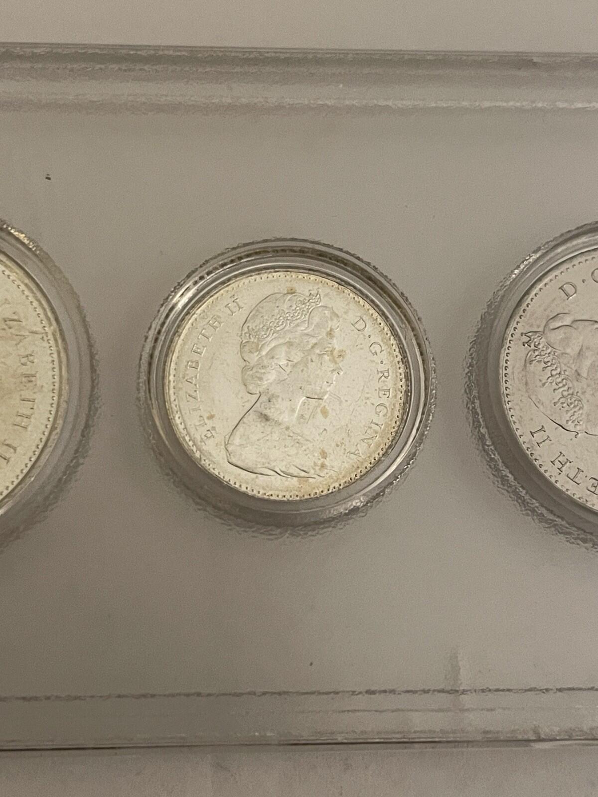 1867 - 1967 Canadian Set 6 Coin Centennial Set Wildlife Coins - Image 5