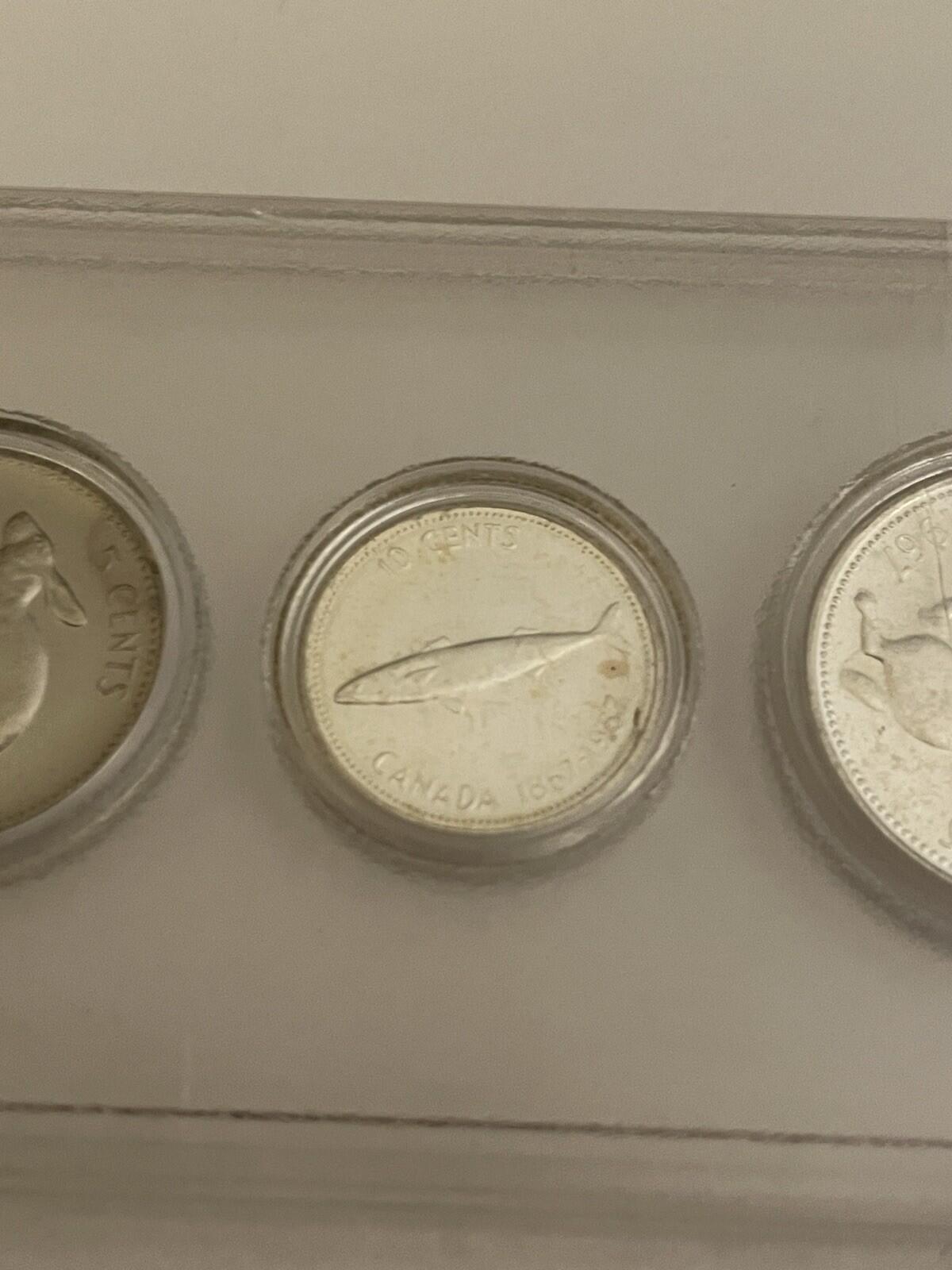 1867 - 1967 Canadian Set 6 Coin Centennial Set Wildlife Coins - Image 11