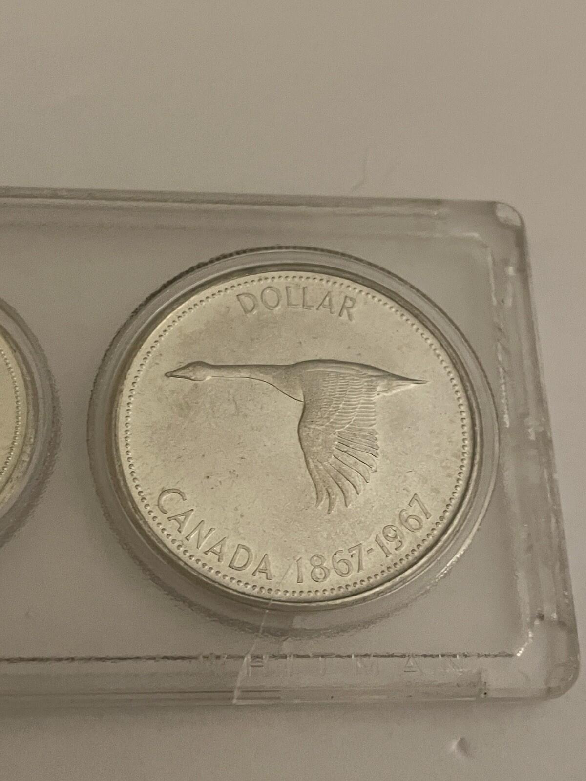 1867 - 1967 Canadian Set 6 Coin Centennial Set Wildlife Coins - Image 14