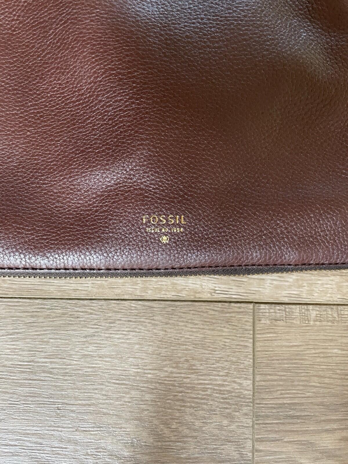 Fossil Brown Handbag Bag Purse - Image 2