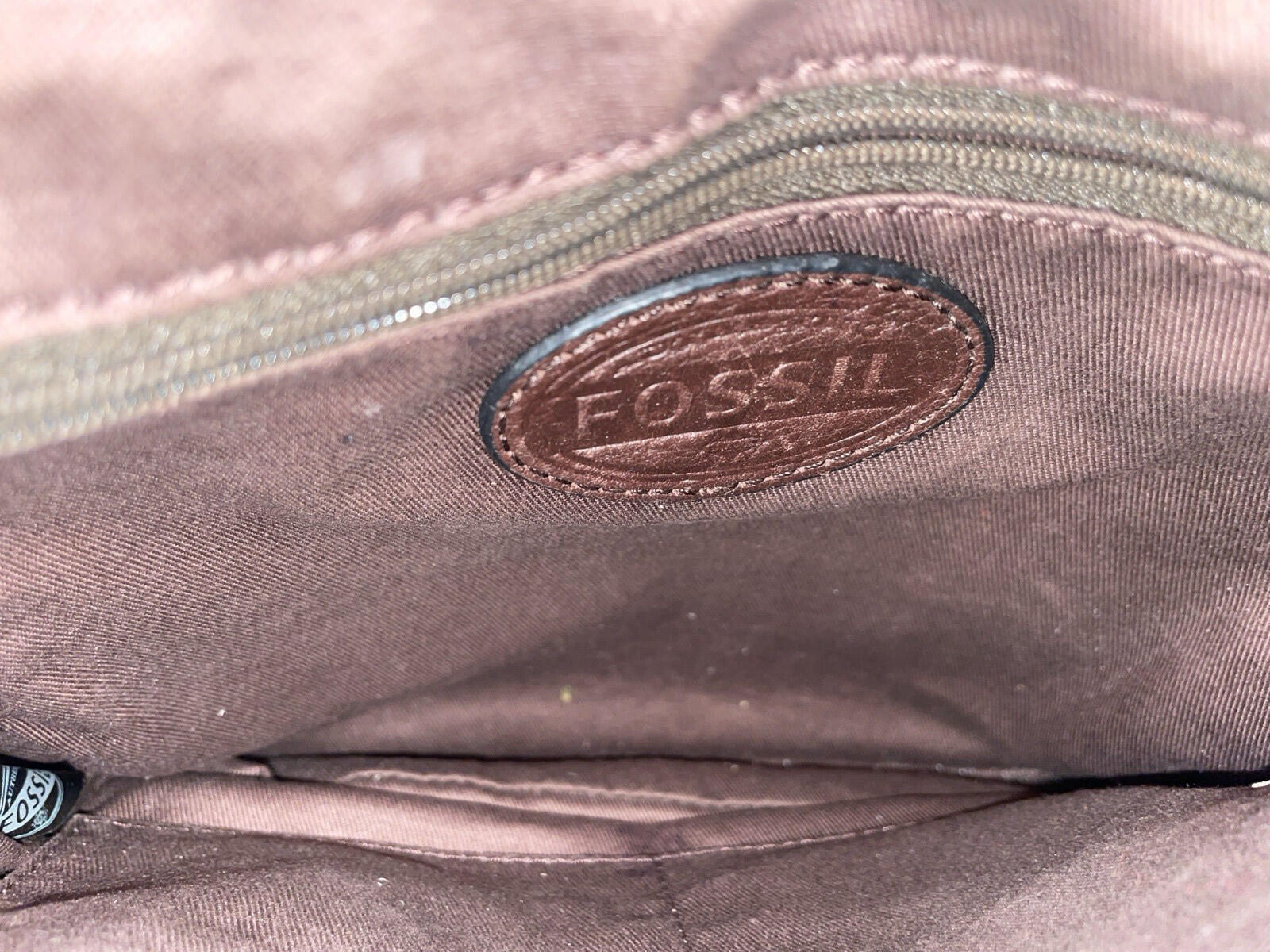 Fossil Brown Handbag Bag Purse - Image 7