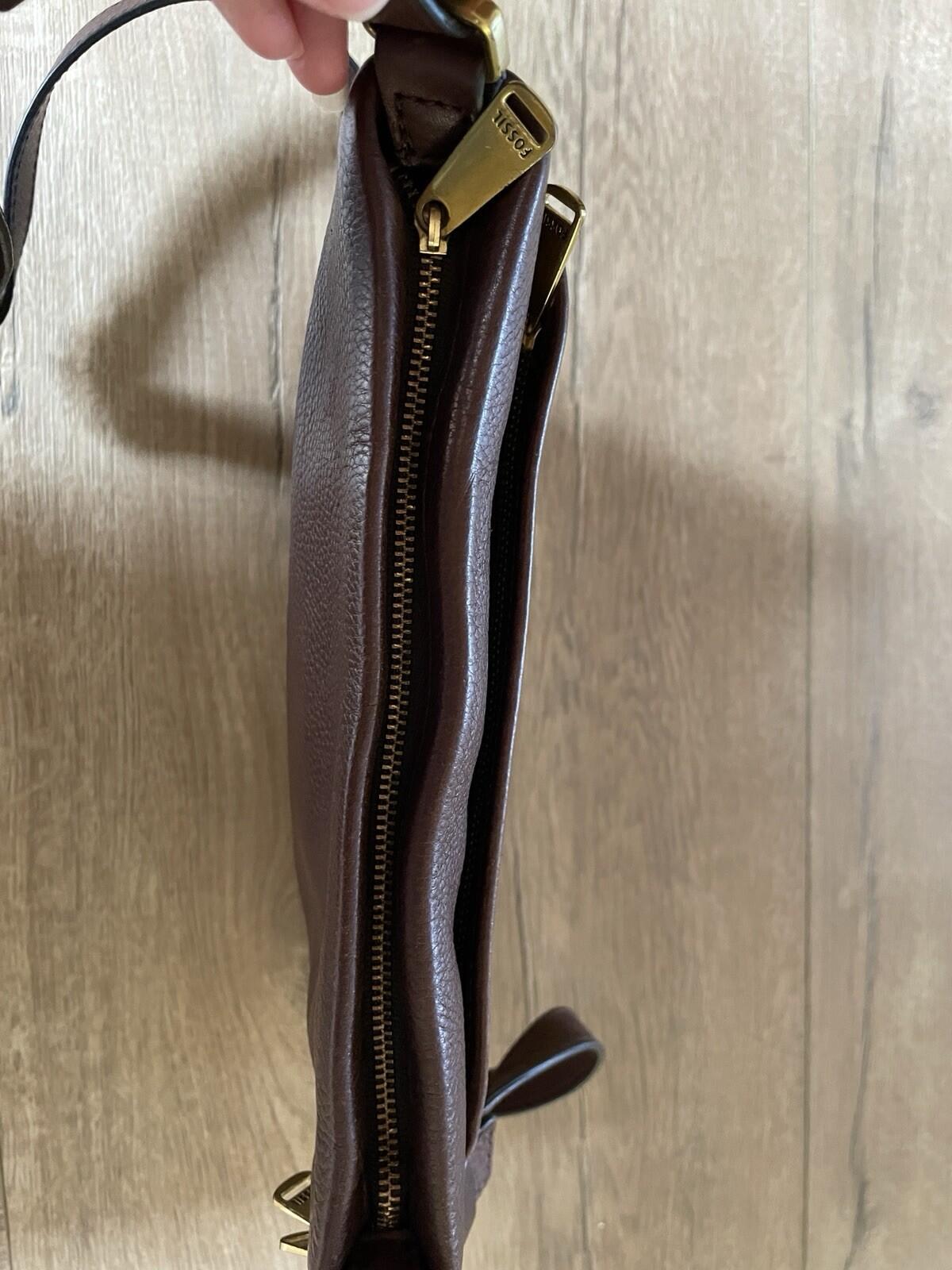Fossil Brown Handbag Bag Purse - Image 10