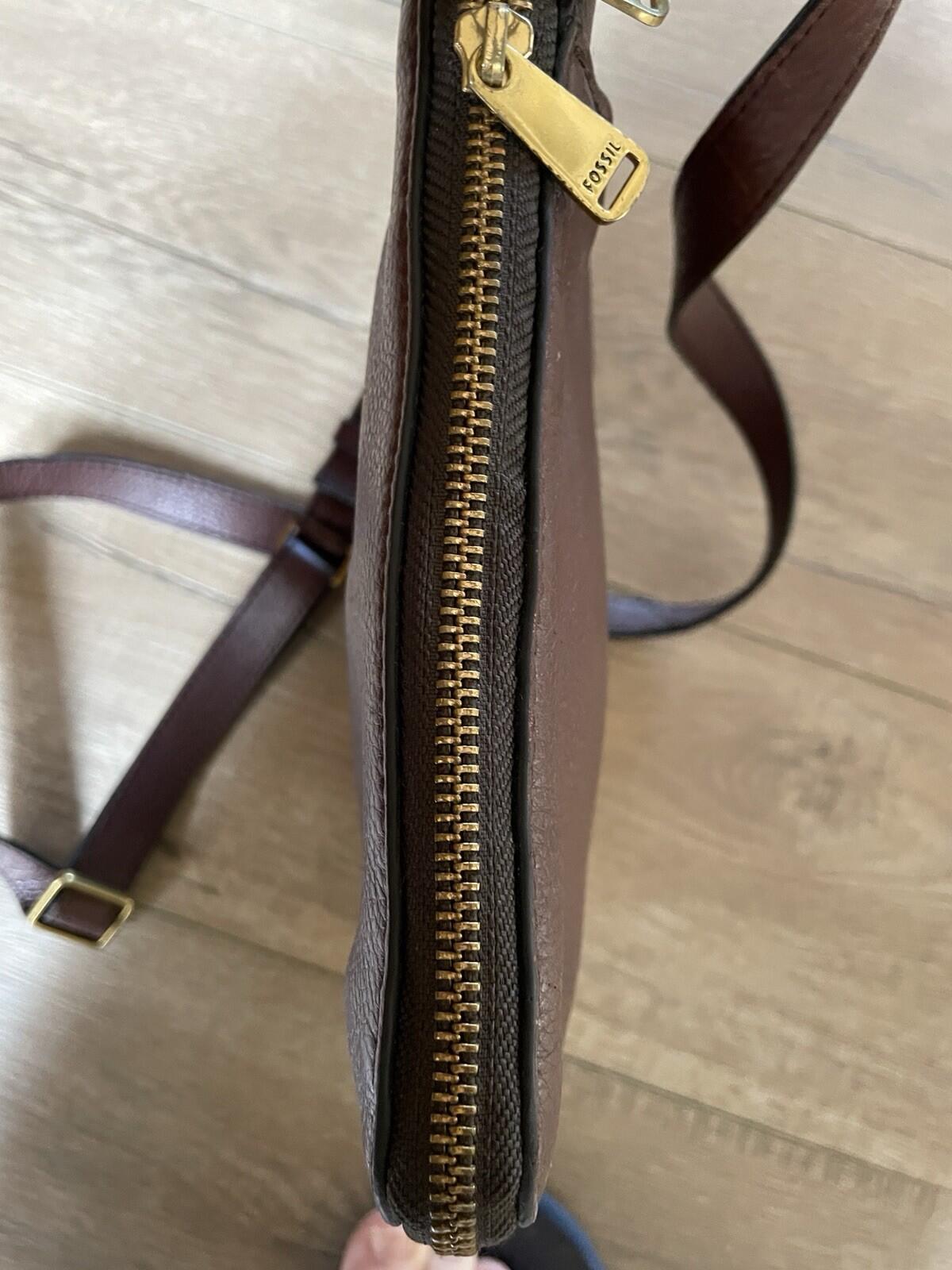 Fossil Brown Handbag Bag Purse - Image 11