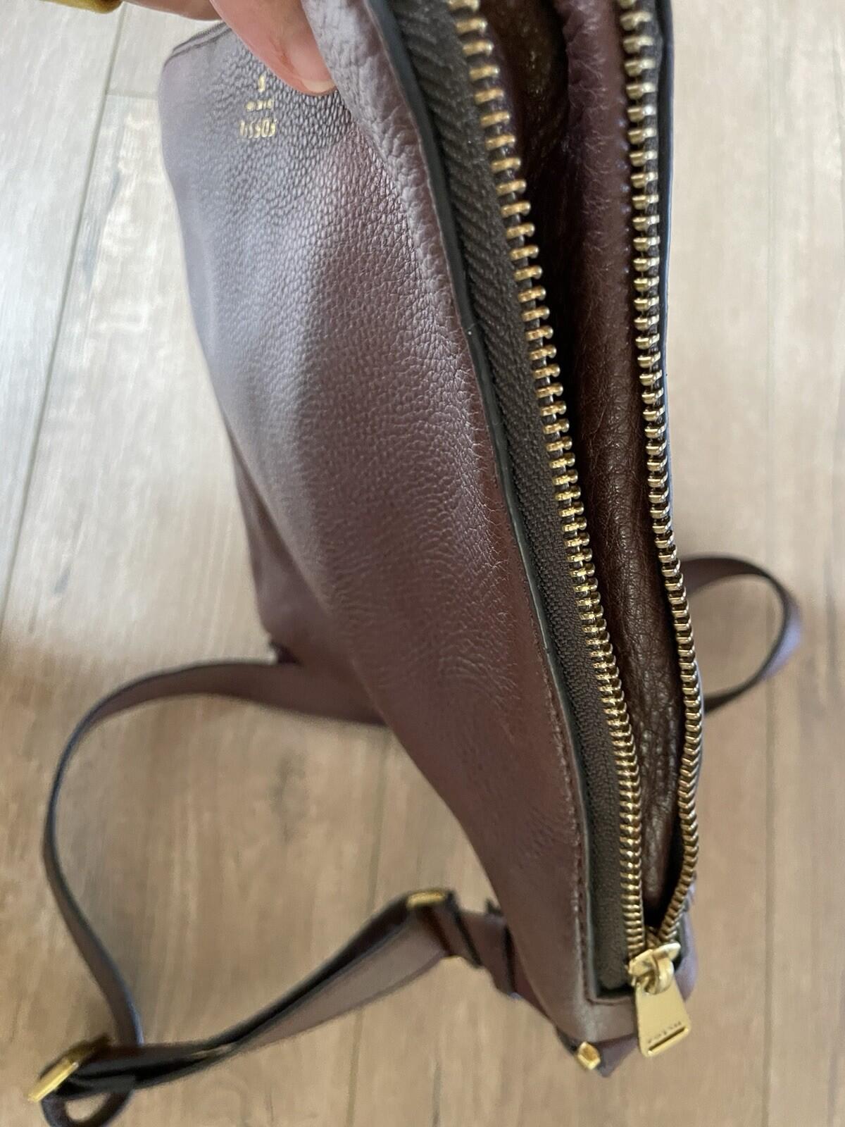 Fossil Brown Handbag Bag Purse - Image 13