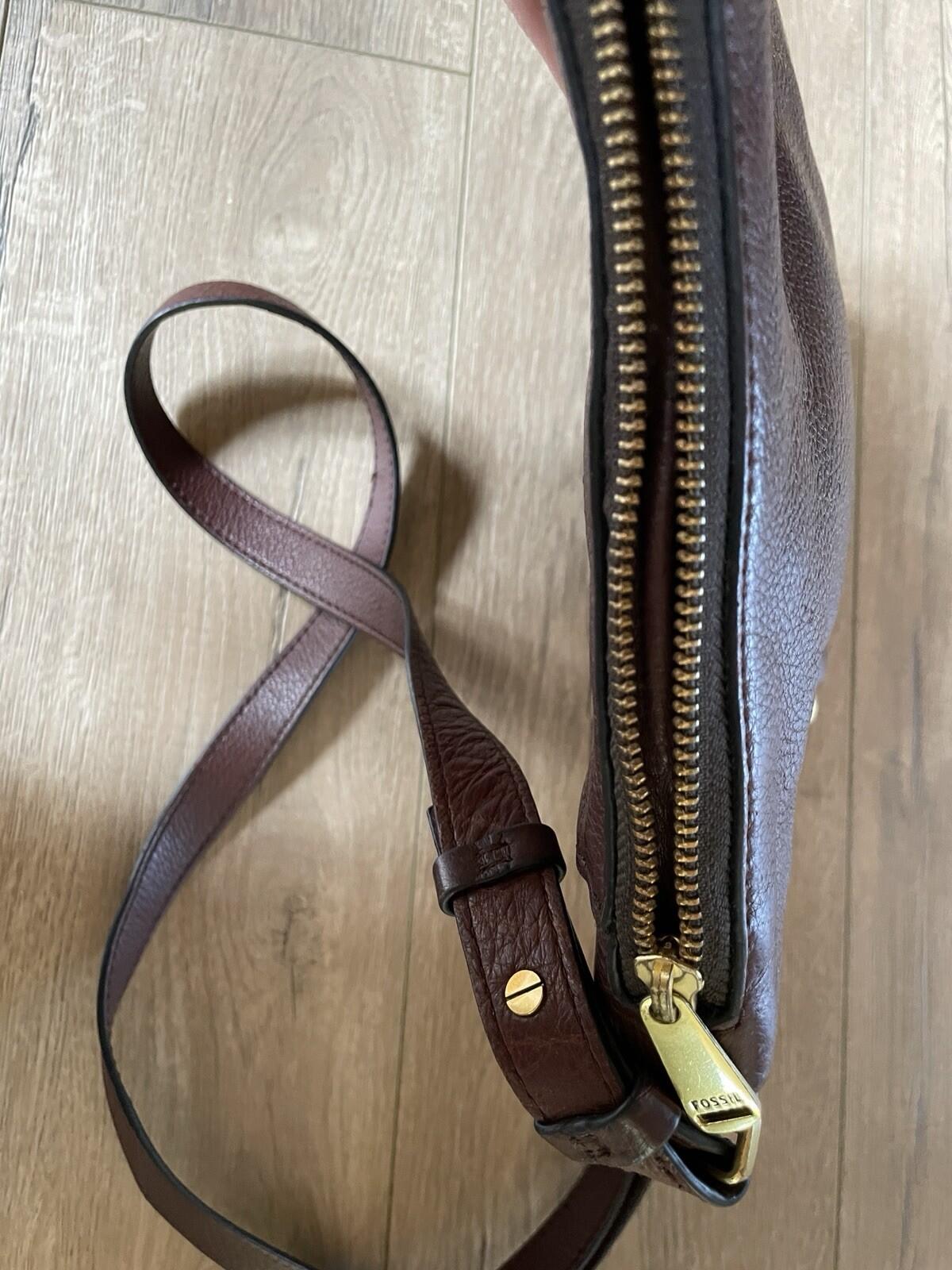 Fossil Brown Handbag Bag Purse - Image 14