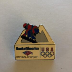 Bank Of America Official Sponsor Olympics Snowboarding Pin