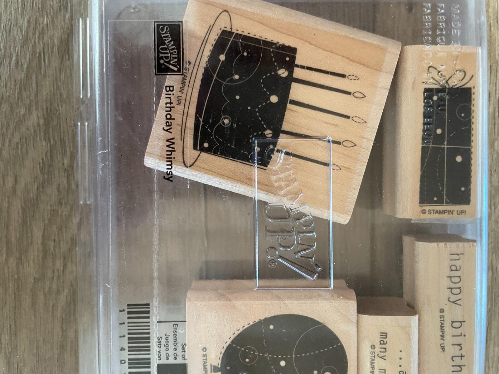 Stampin Up Birthday Whimsey Mounted Rubber Stamps Set Of 5 - Image 4