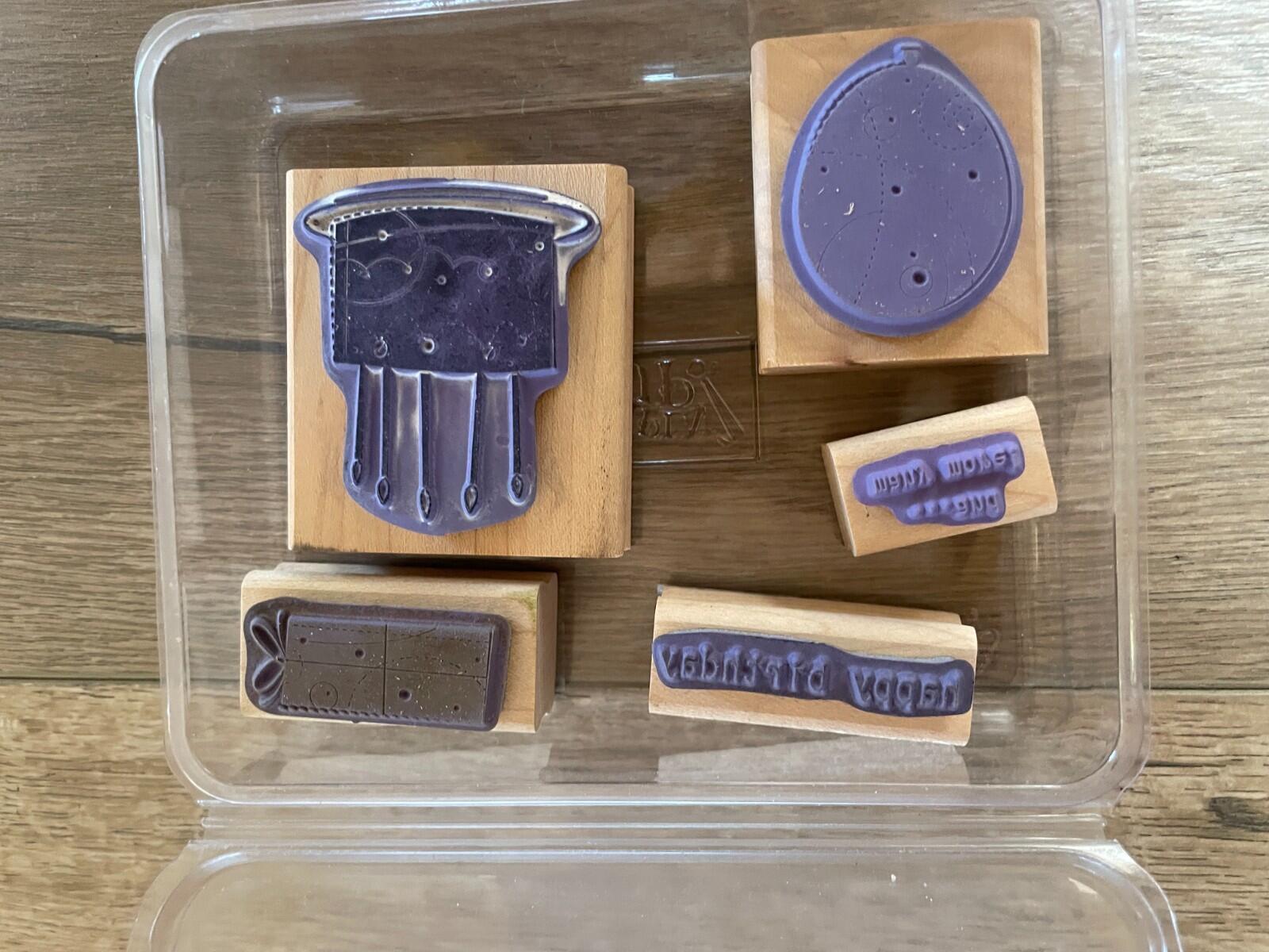 Stampin Up Birthday Whimsey Mounted Rubber Stamps Set Of 5 - Image 6