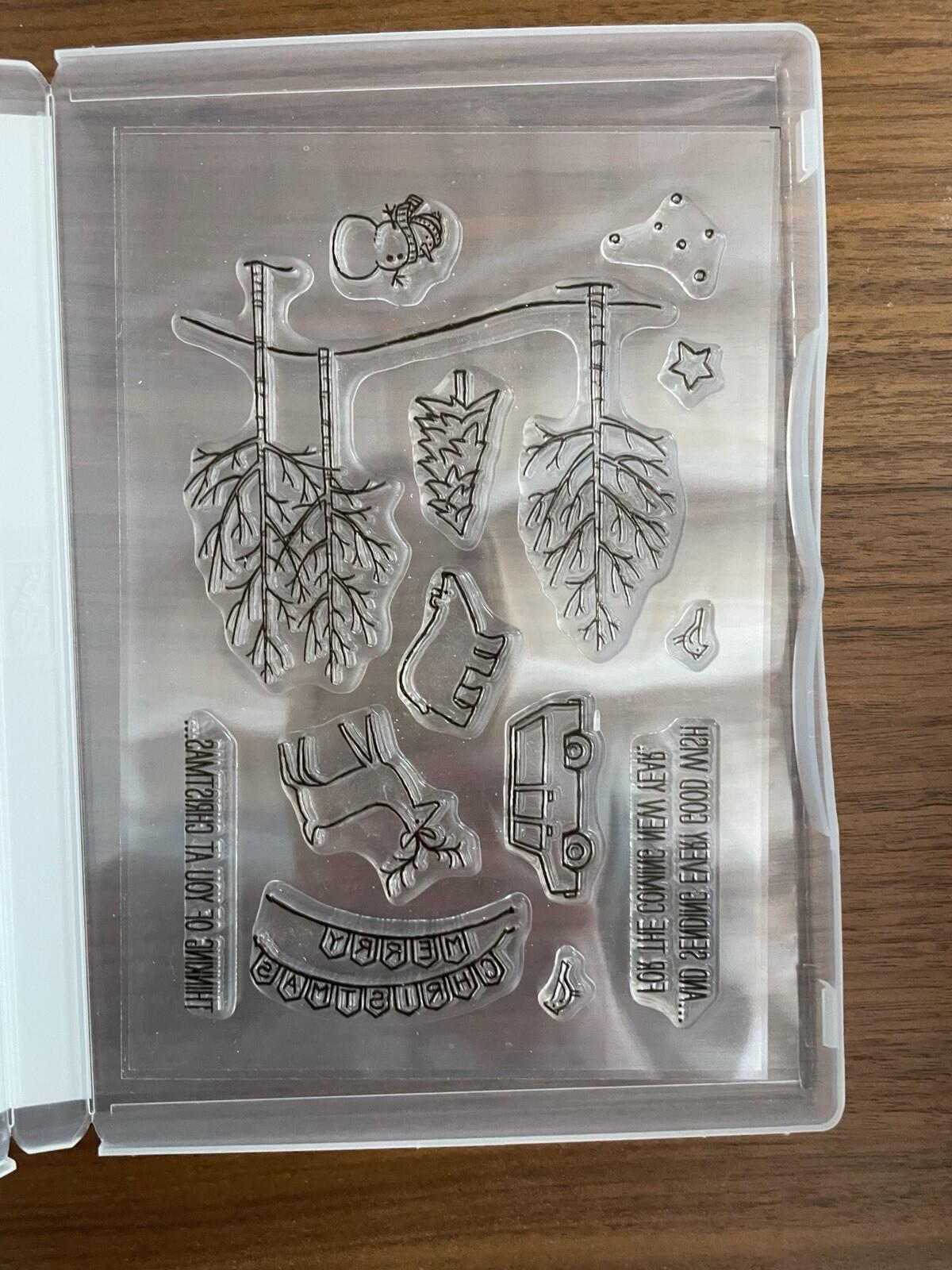 Stampin Up White Christmas Clear Stamp Set - Image 2