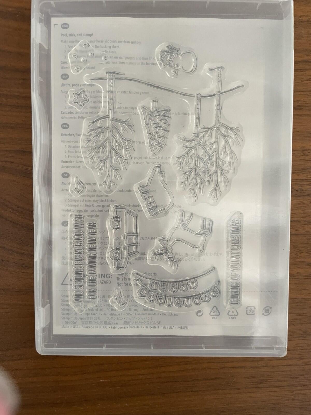 Stampin Up White Christmas Clear Stamp Set - Image 4
