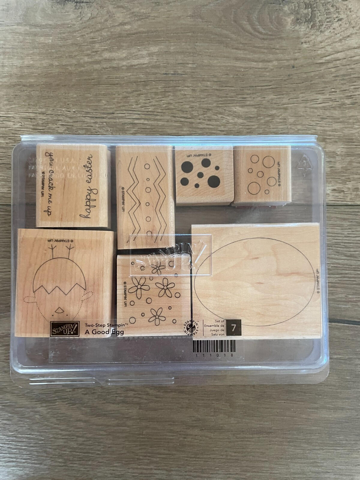 Stampin Up A Good Egg Easter Mounted Rubber Stamps Set Of 7 - Image 2