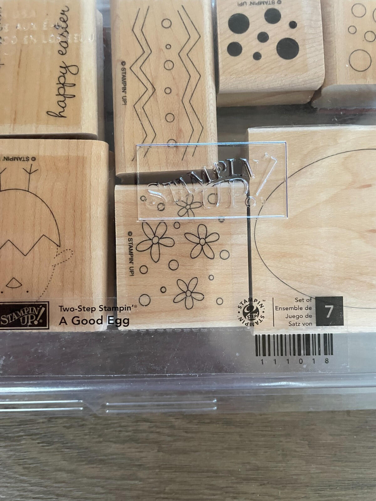 Stampin Up A Good Egg Easter Mounted Rubber Stamps Set Of 7 - Image 5