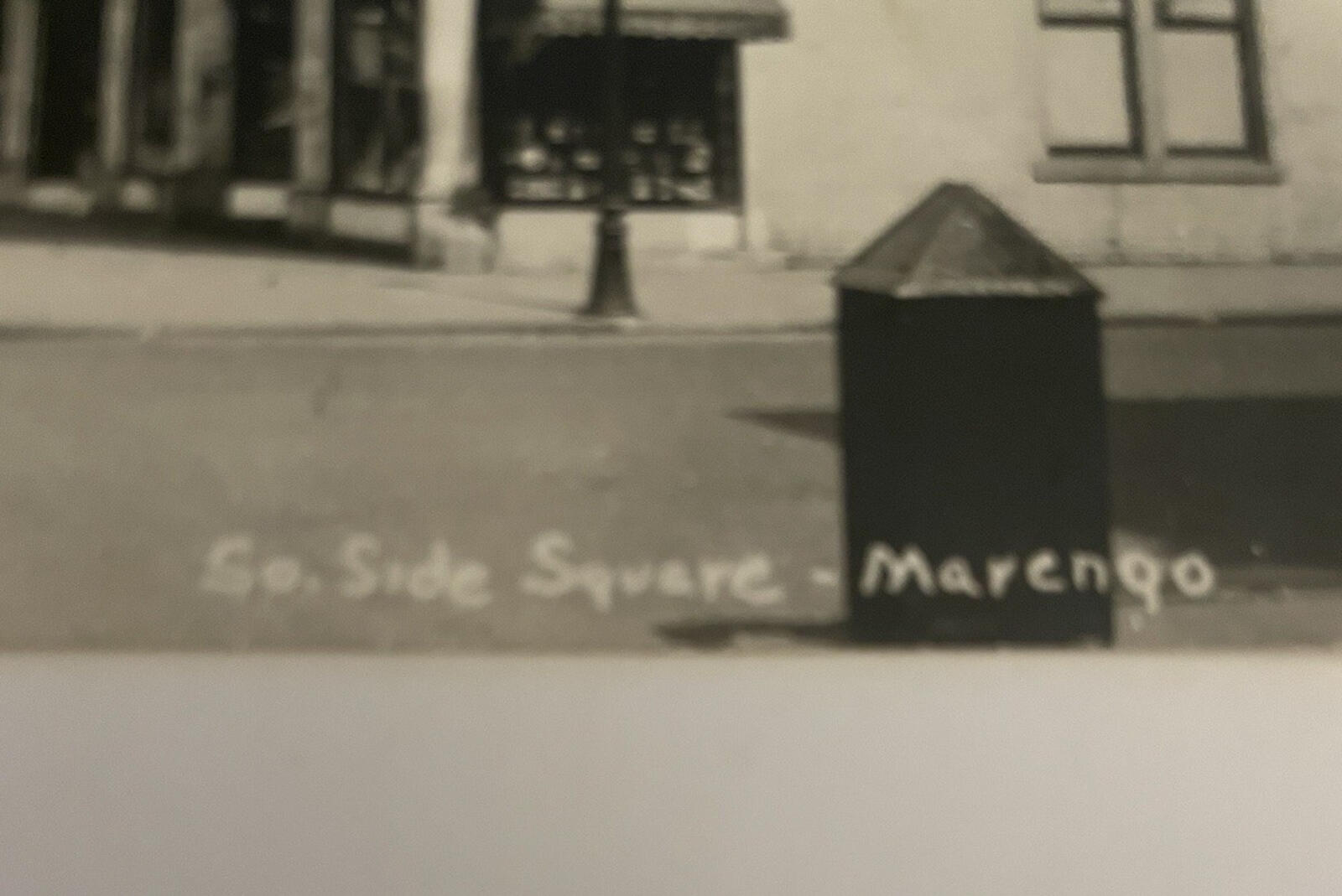 So Side Square Marengo Postcard RPPC Coca Cola Signs South Side Cafe Schlitz - Image 6