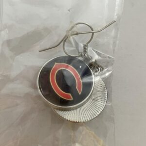 Chicago Bears NFL Football Team Earrings Black Earrings