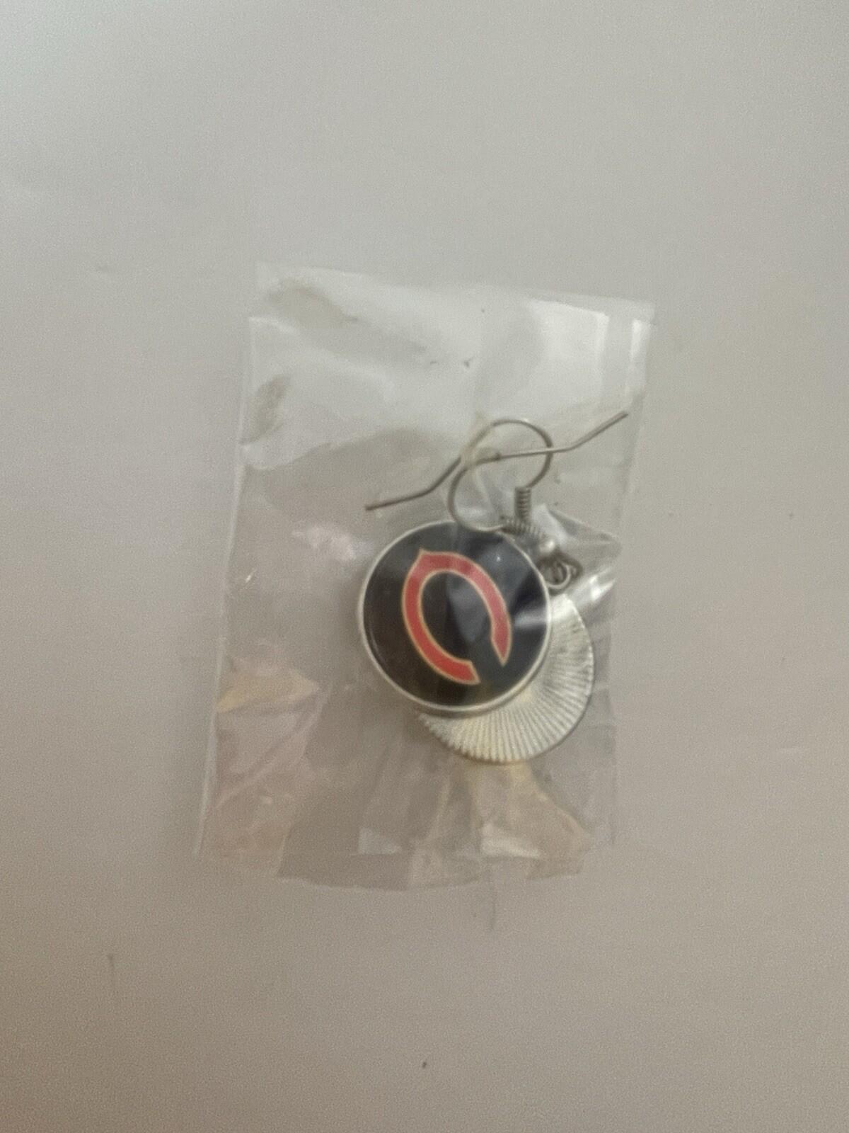 Chicago Bears NFL Football Team Earrings Black Earrings - Image 3