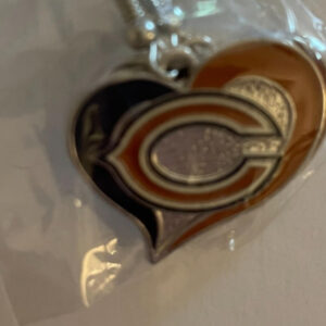 Chicago Bears NFL Football Team Earrings Heart Shaped Earrings