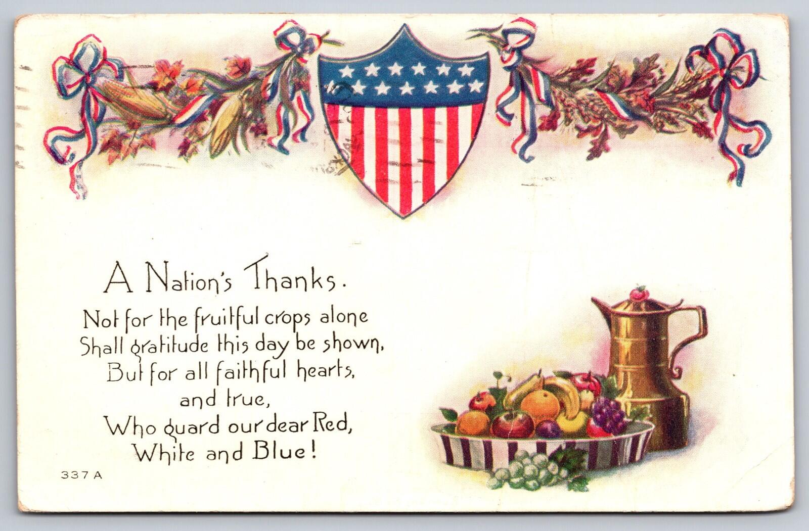 A Nation's Thanks Postcard