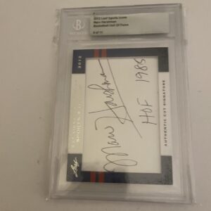 2012 Leaf Sports Icons Marv Harshman 9 Of 11 Auto Basketball Card