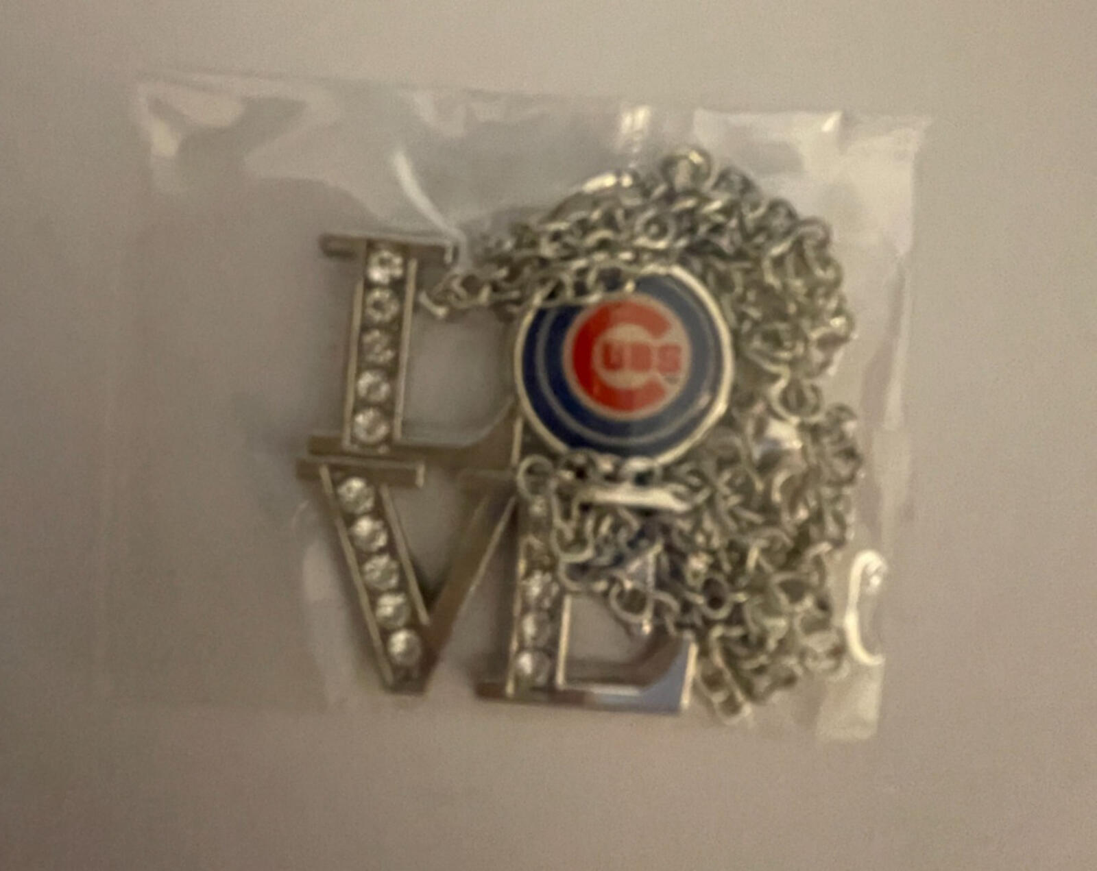 Chicago Cubs MLB Baseball Team Love Pendant Necklace