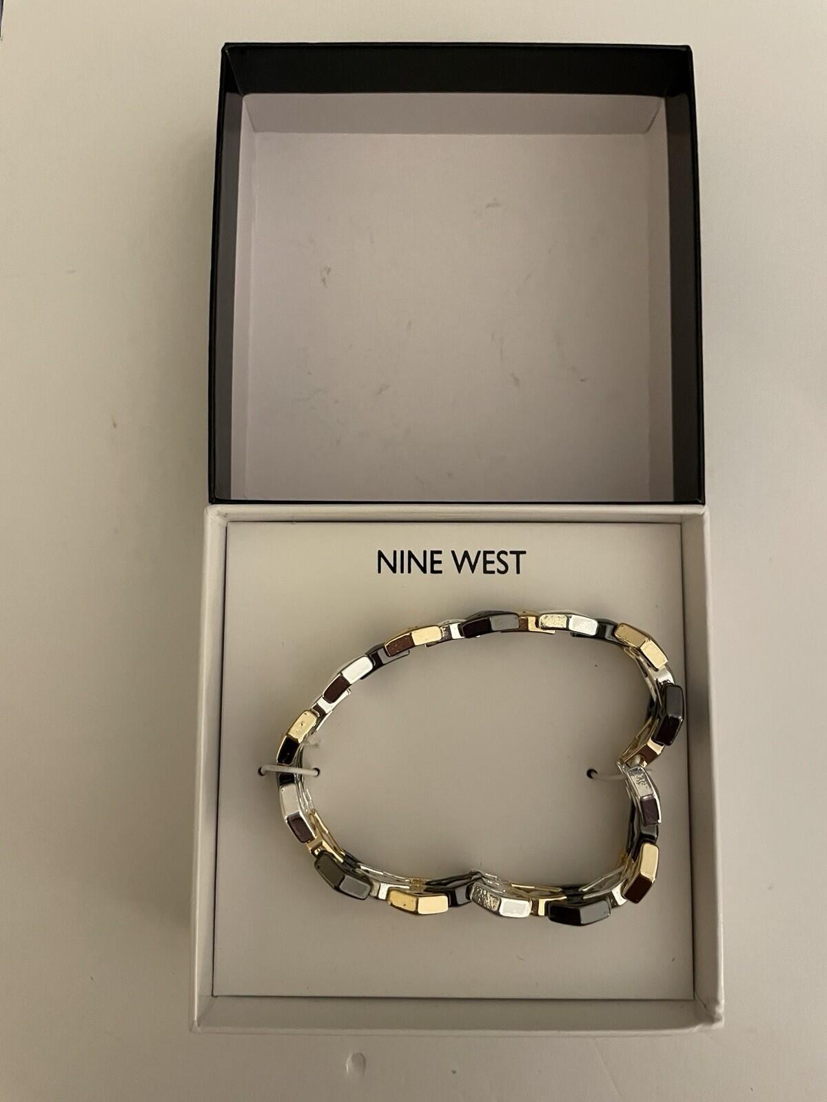 Nine West Multi Tone Link Bracelet NIB