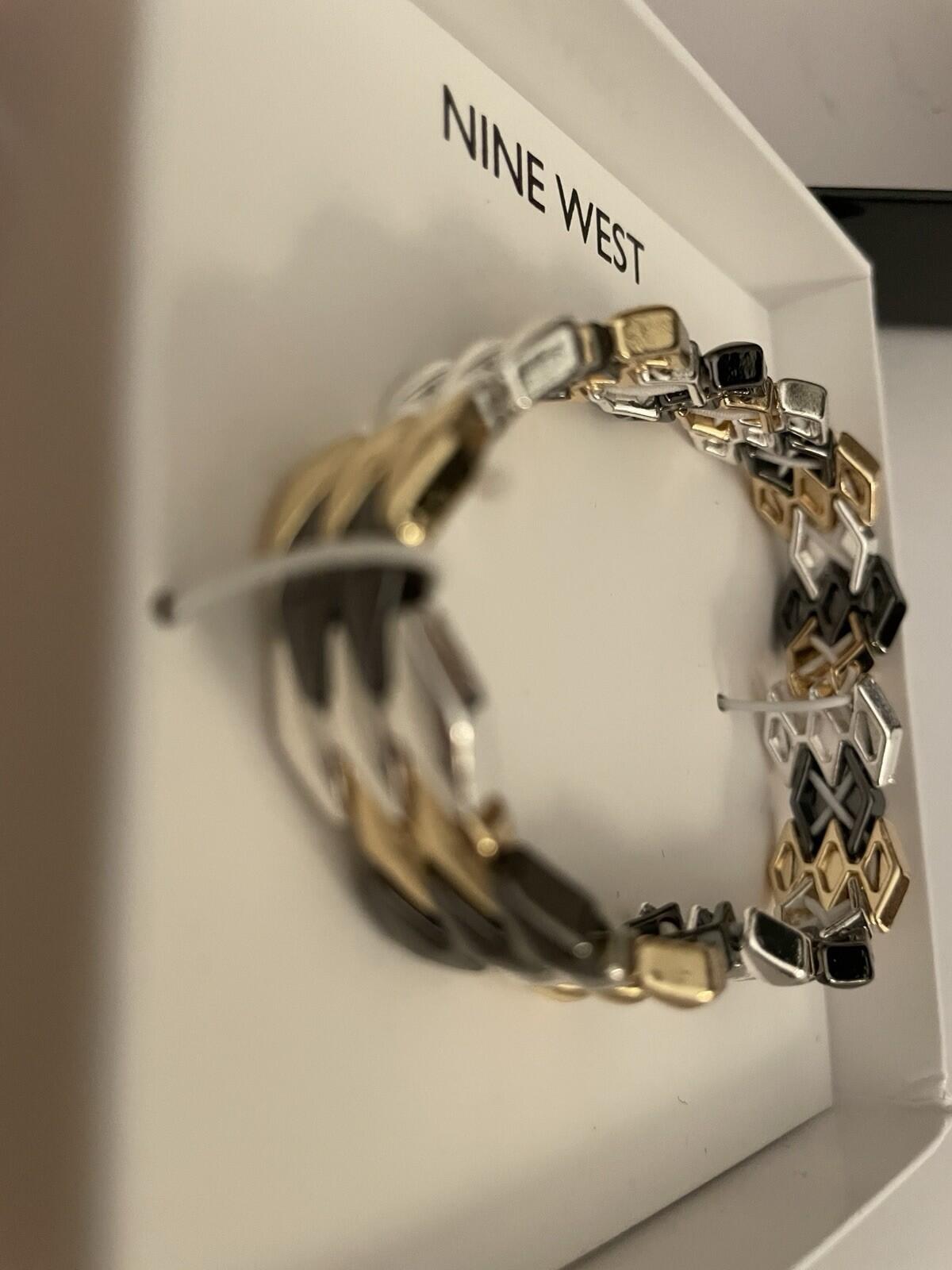 Nine West Multi Tone Link Bracelet NIB - Image 4