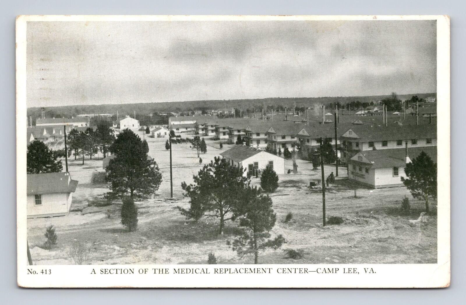 A Section Of The Medical Replacement Center Camp Lee Virginia Postcard