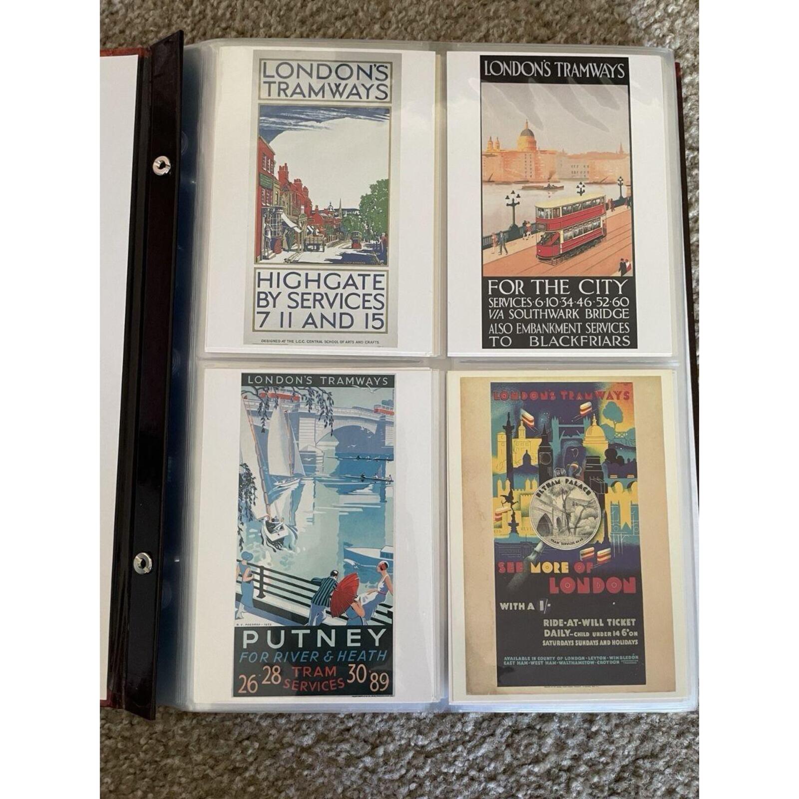 London Underground Notecards Set Collector's Album Postcards Set In Album - Image 2