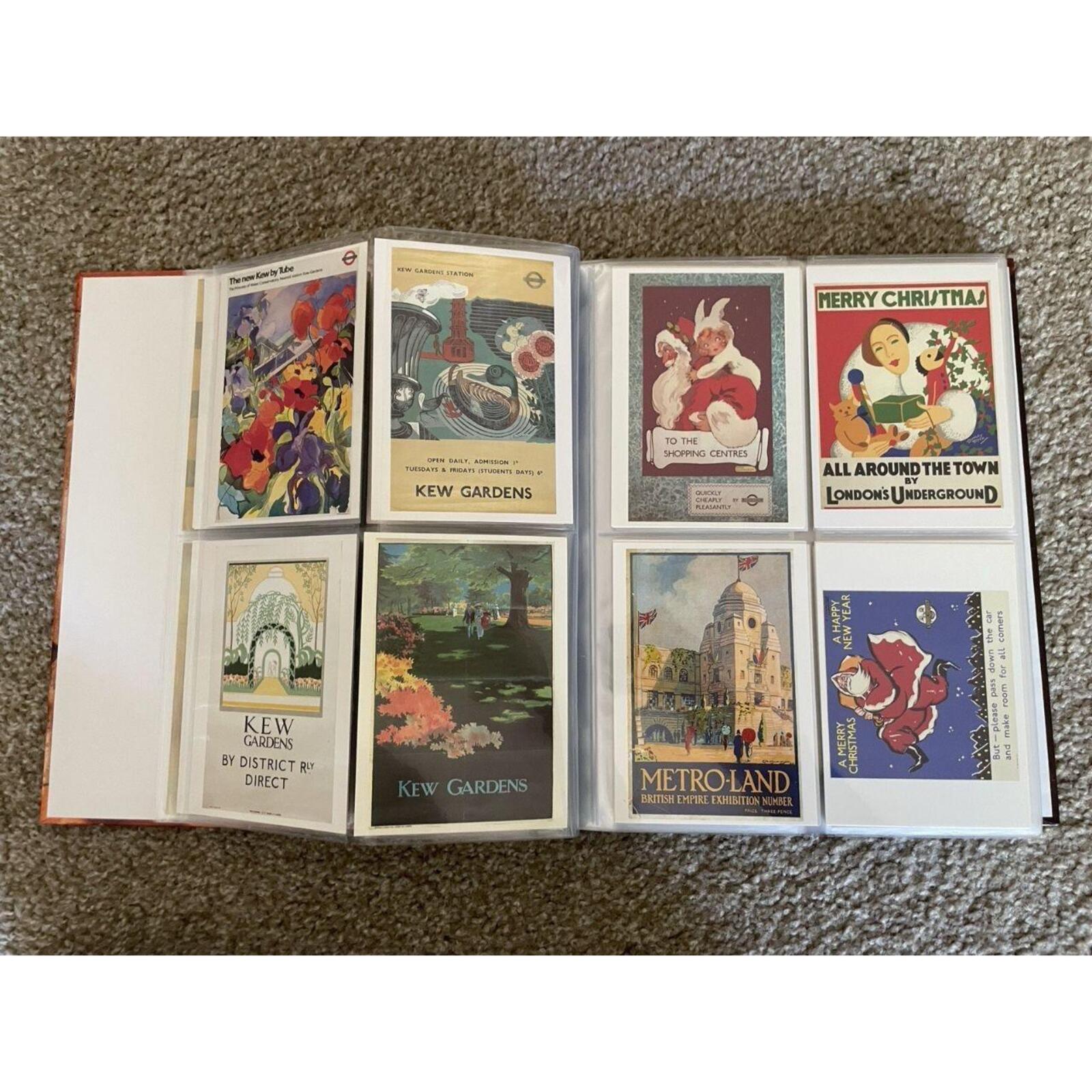 London Underground Notecards Set Collector's Album Postcards Set In Album - Image 7