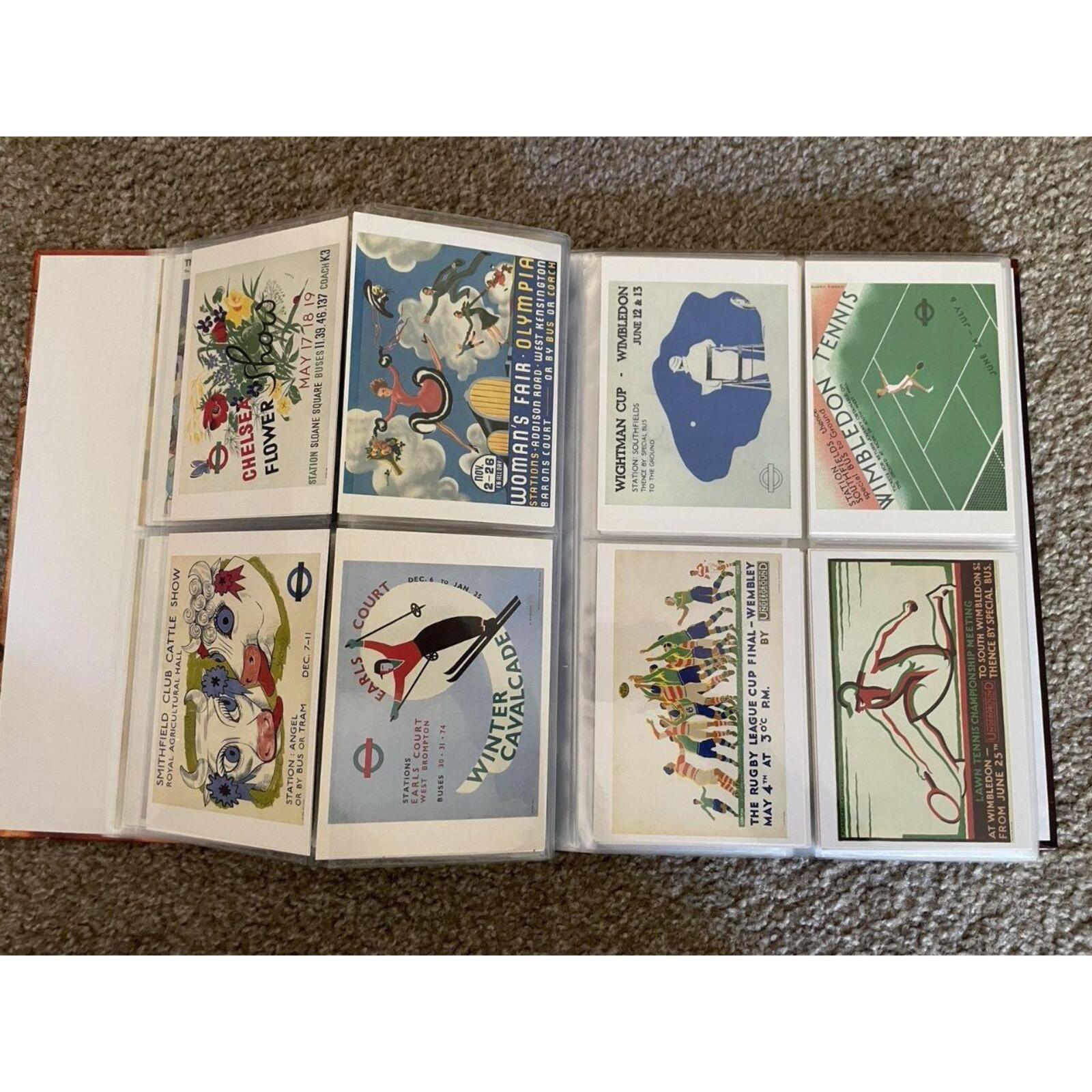 London Underground Notecards Set Collector's Album Postcards Set In Album - Image 8