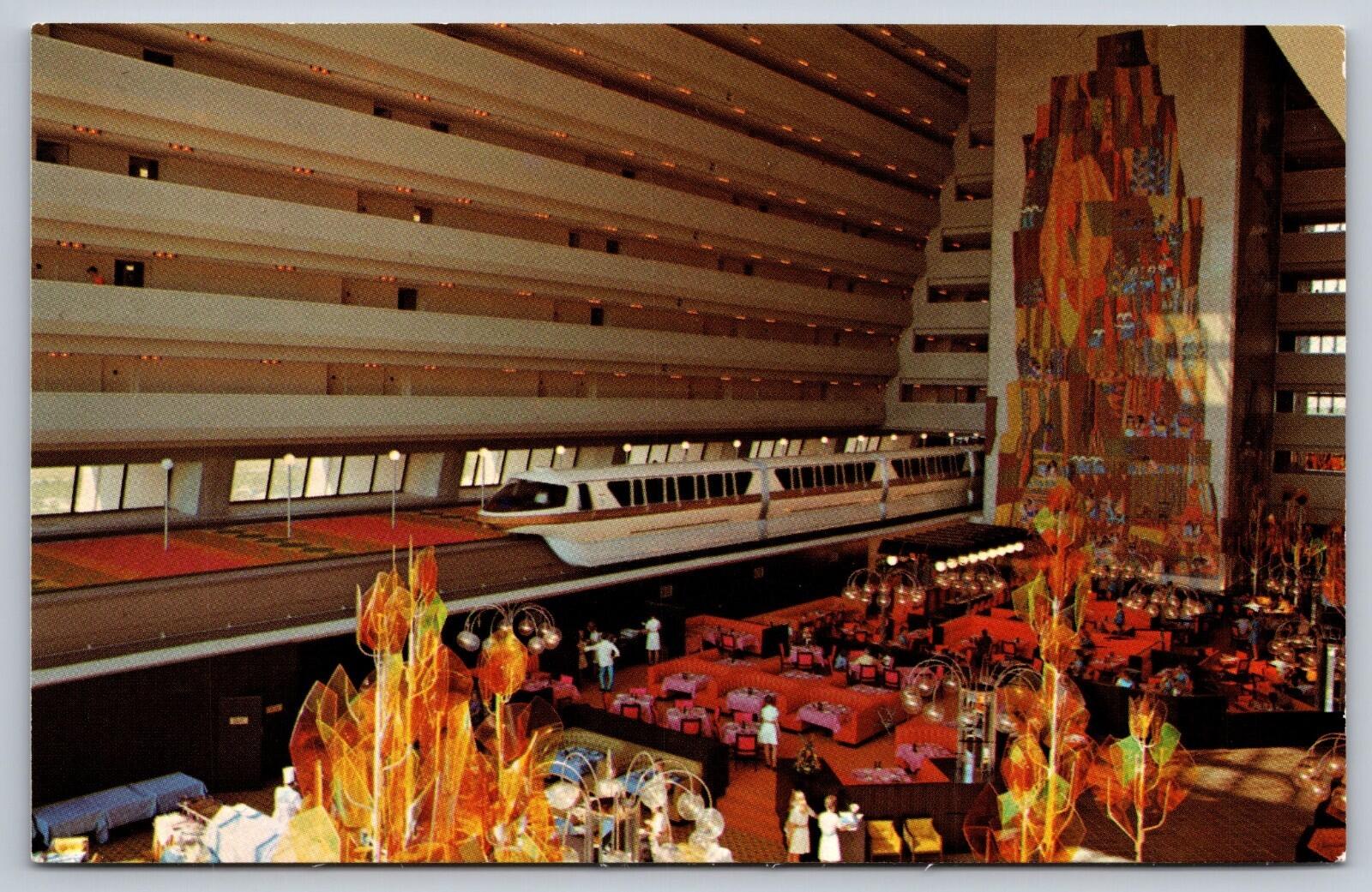 Walt Disney World Florida Grand Canyon Concourse Contemporary Resort Postcard