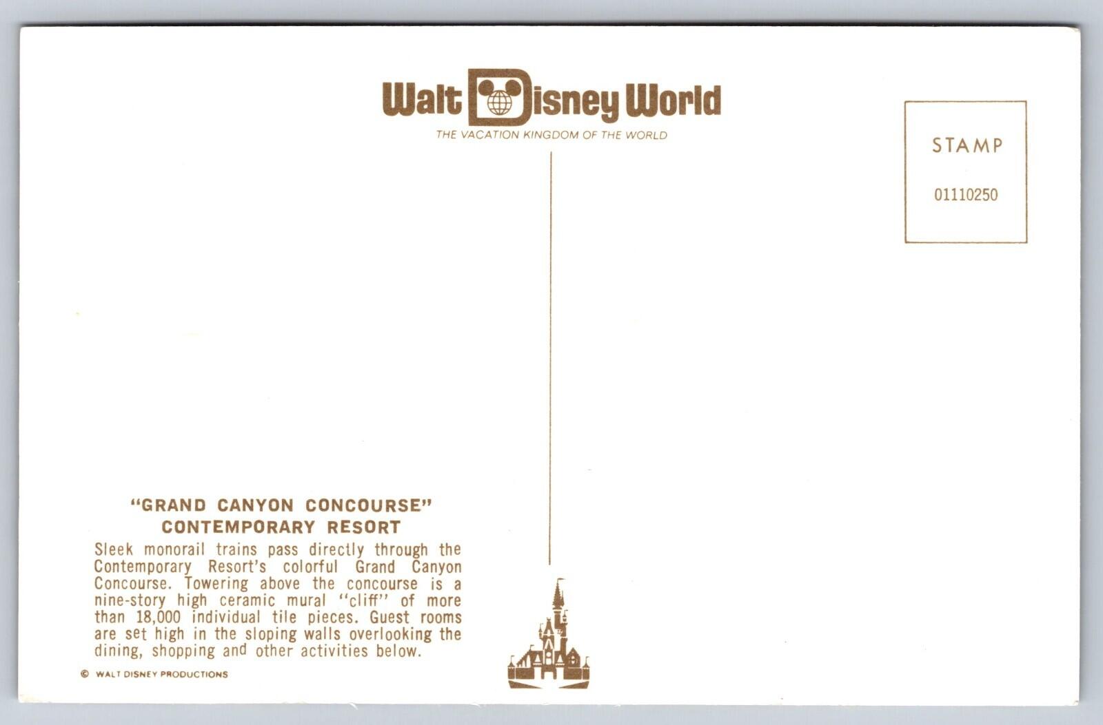Walt Disney World Florida Grand Canyon Concourse Contemporary Resort Postcard - Image 2
