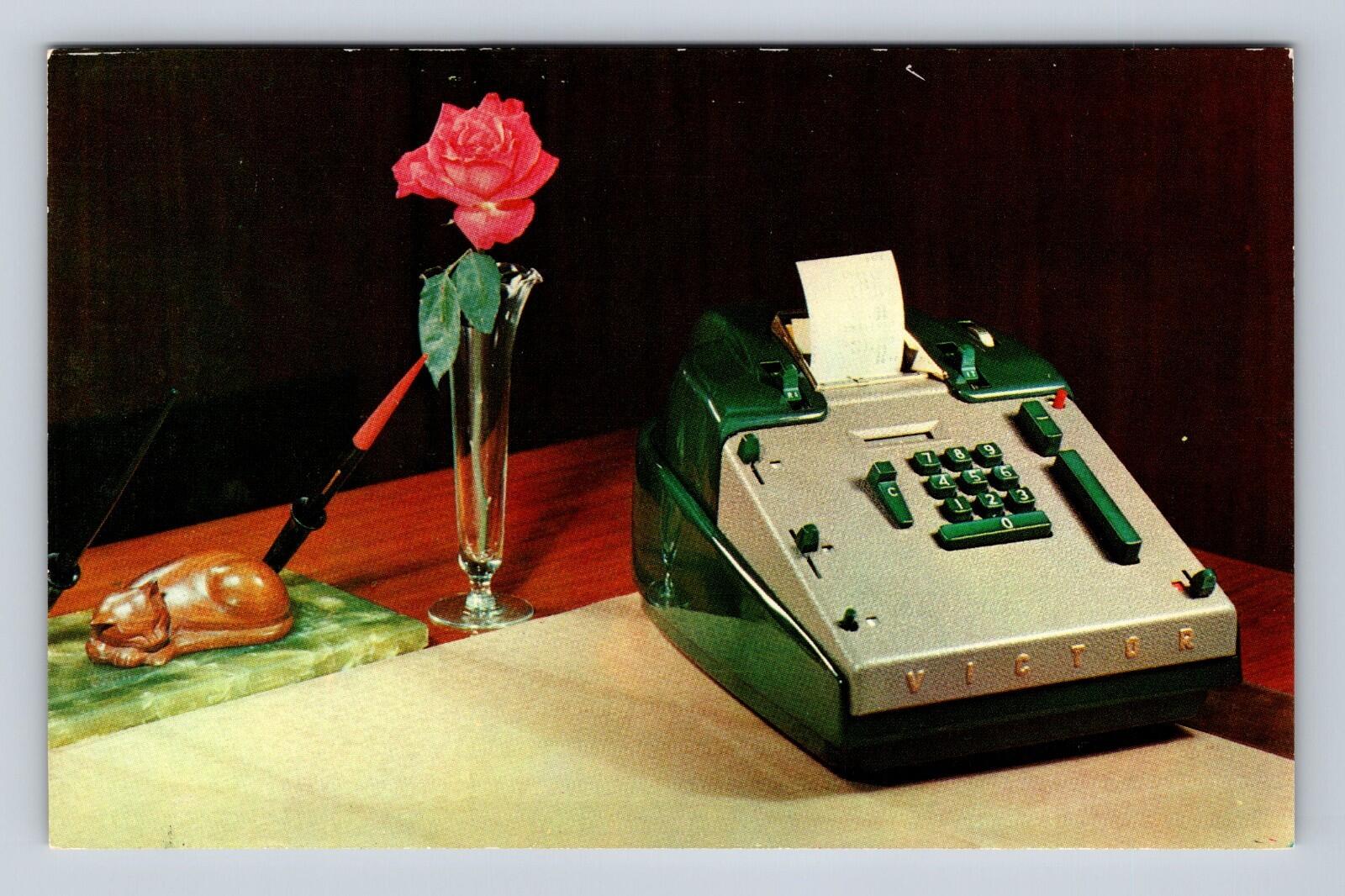 Victor Electric Adding Machine Advertising Card