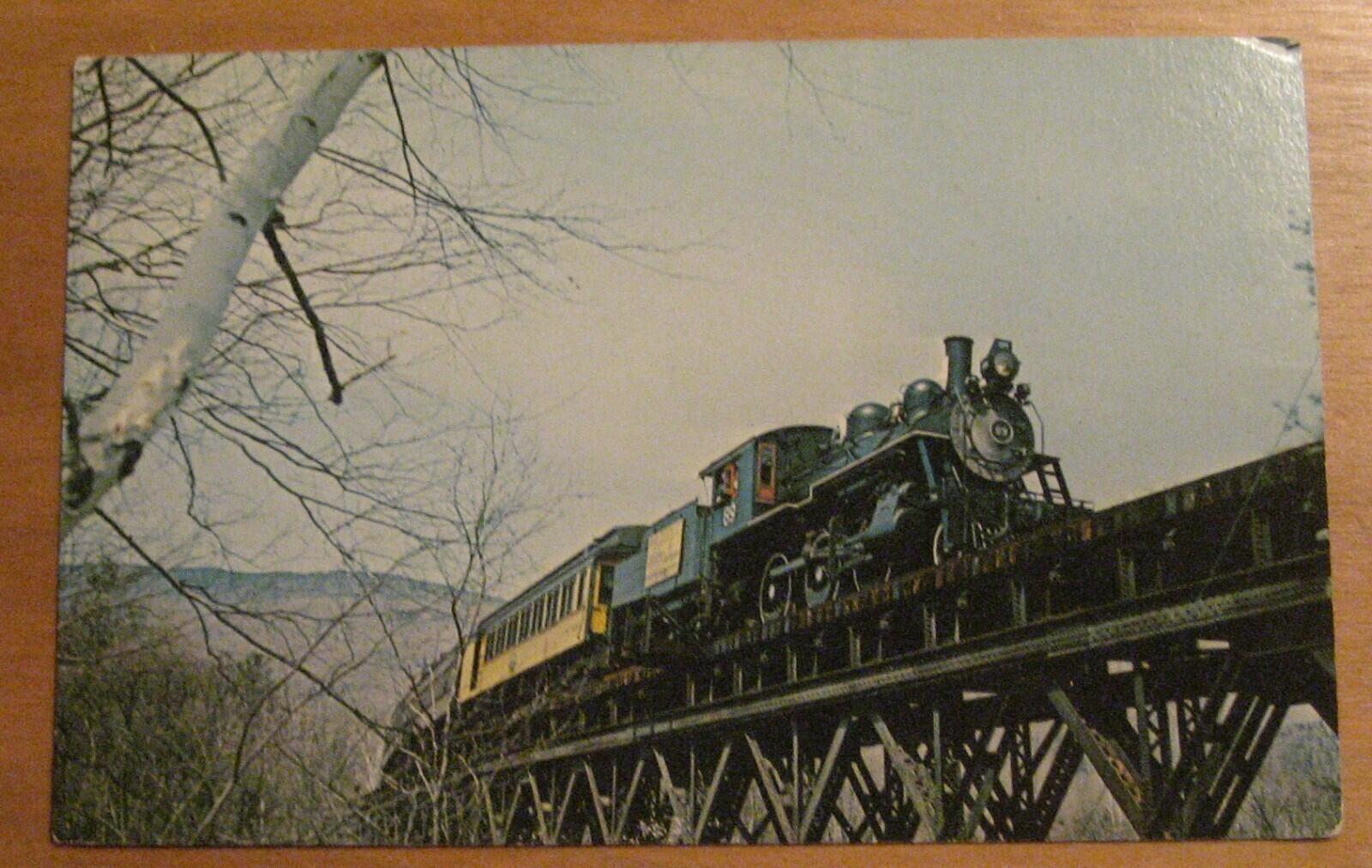 Green Mountain 89 Train Ludlow Vermont Postcard