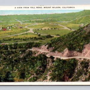 A View From Toll Road Mount Wilson California Postcard