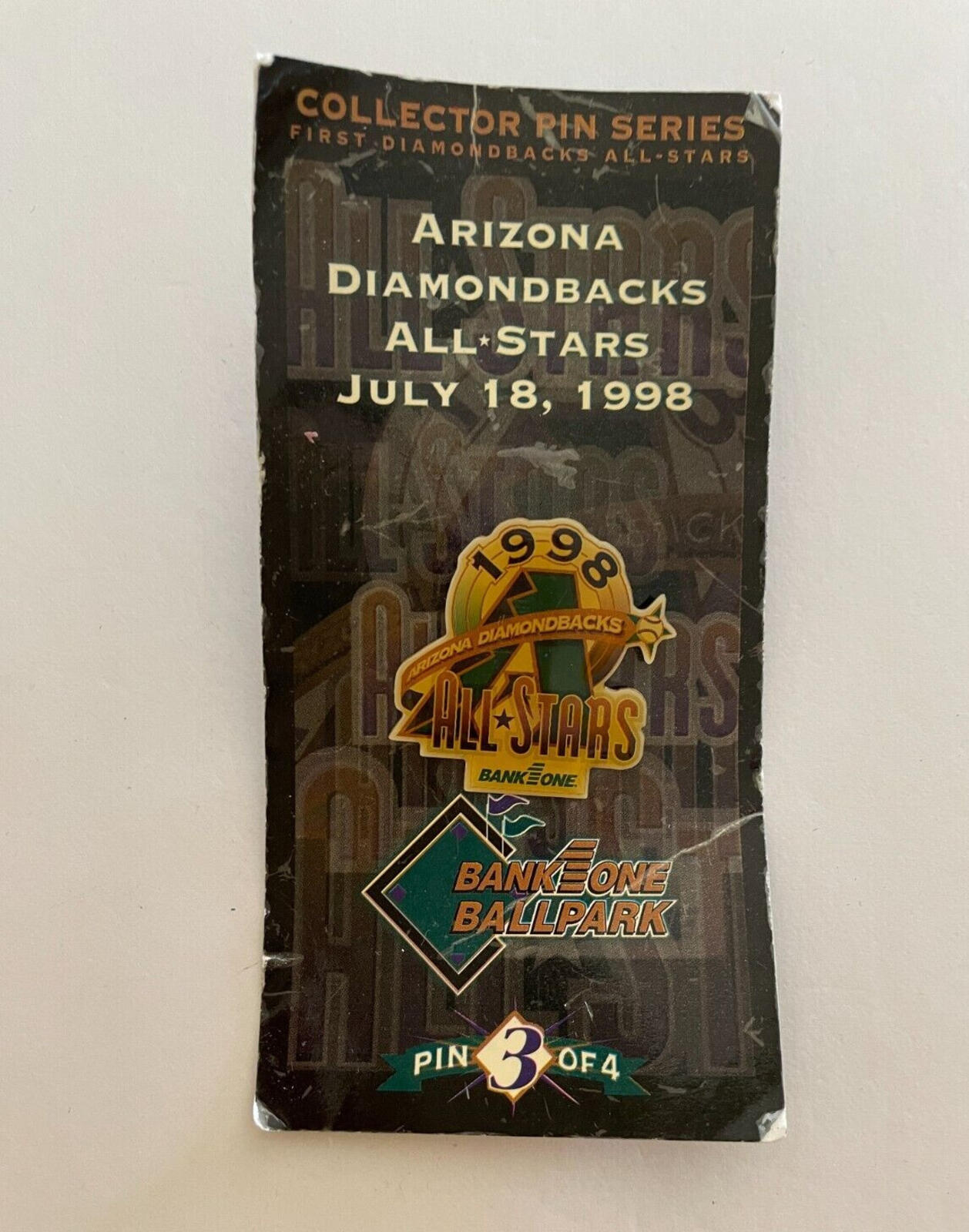 1998 Arizona Diamondbacks All Stars Baseball Pin Bank One Pin