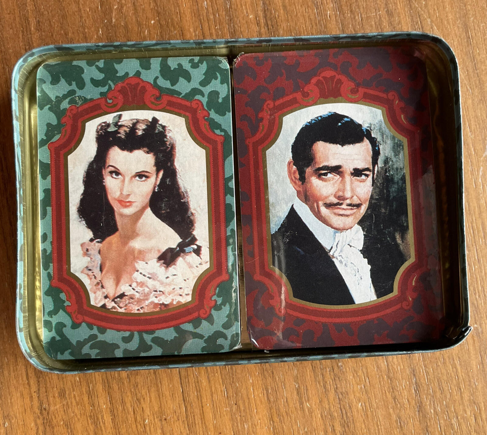 Gone With The Wind Playing Card Set 2 Packs Collectible Tin GWTW Cards Sealed - Image 2