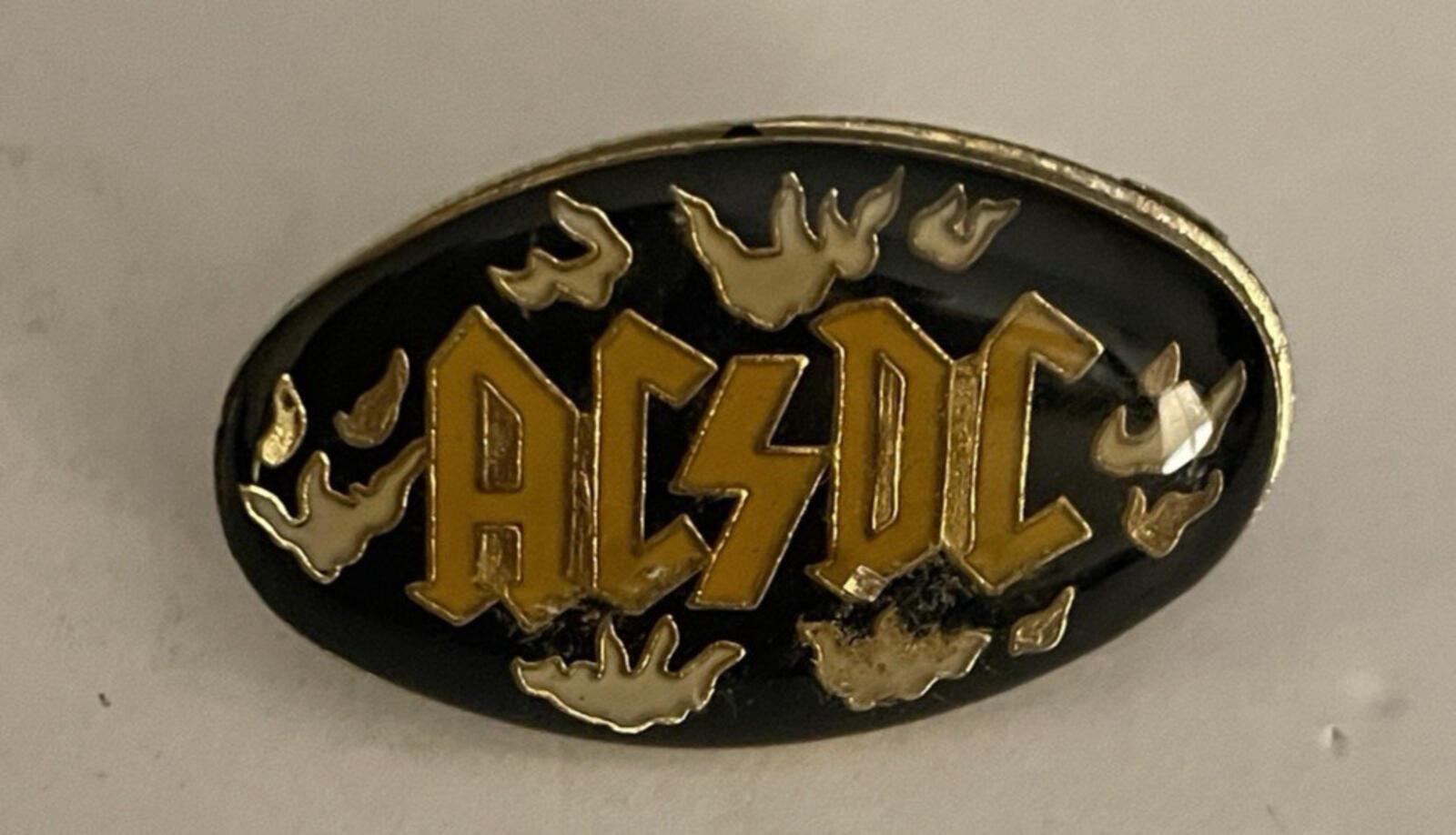AC DC Heavy Metal Band Pin Rock Band Pin Musicians Vintage Pin