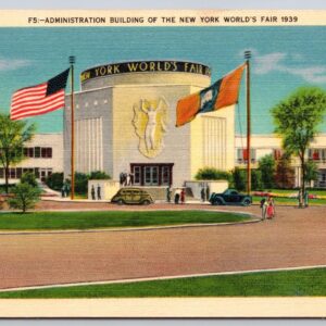 Administration Building Of The New York World's Fair 1939 Postcard