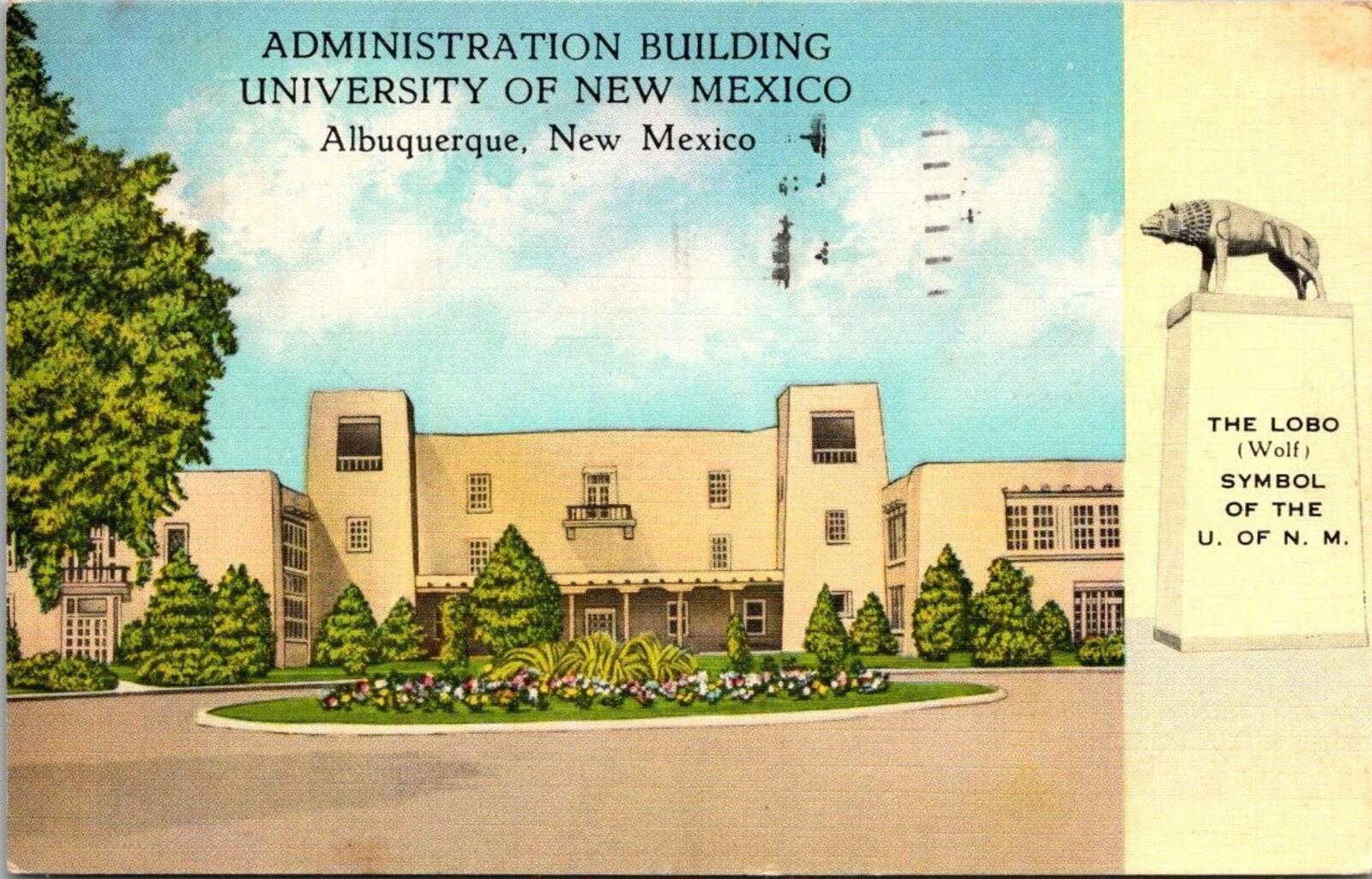 Administration Building University Of New Mexico Albuquerque Postcard