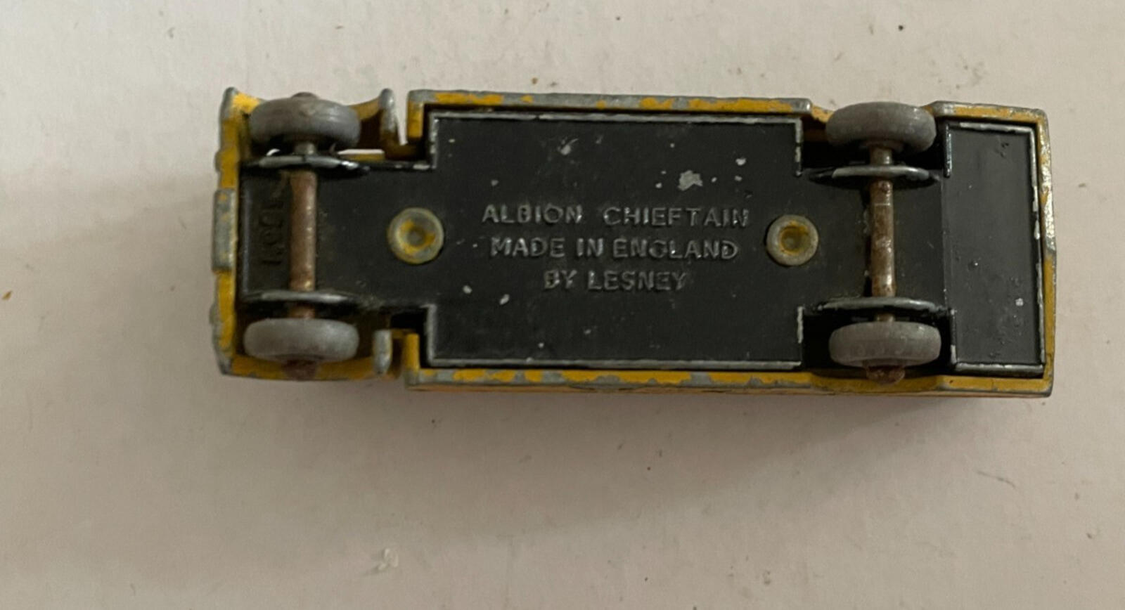 Lesney Matchbox Albion Chieftan Yellow Truck #51 Diecast Car - Image 6