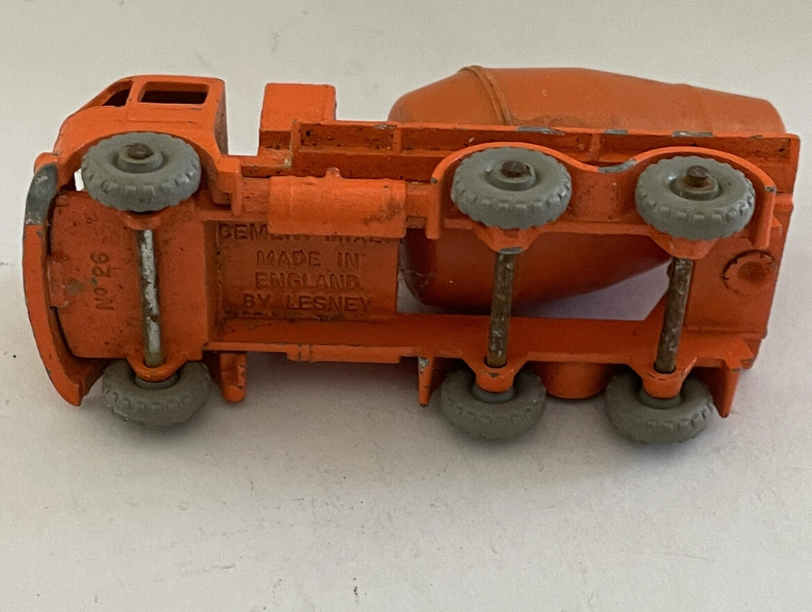 Matchbox Lesney # 26 Foden Orange Cement Mixer Die Cast Car - Image 6