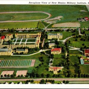 Aerial View Of New Mexico Military Institute Roswell New Mexico Postcard