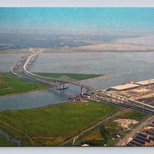 Aerial View Of The Cooper River Bridges Charleston South Carolina Postcard