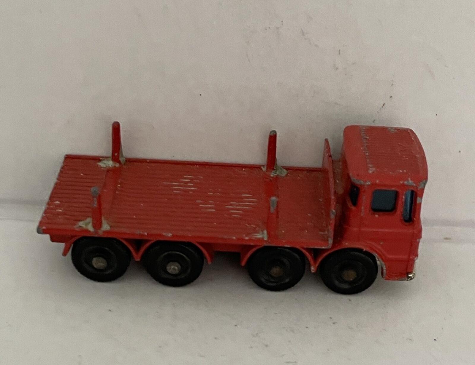 Matchbox Lesney Red Pipe Truck #10 Diecast Car No Pipes Vintage - Image 3