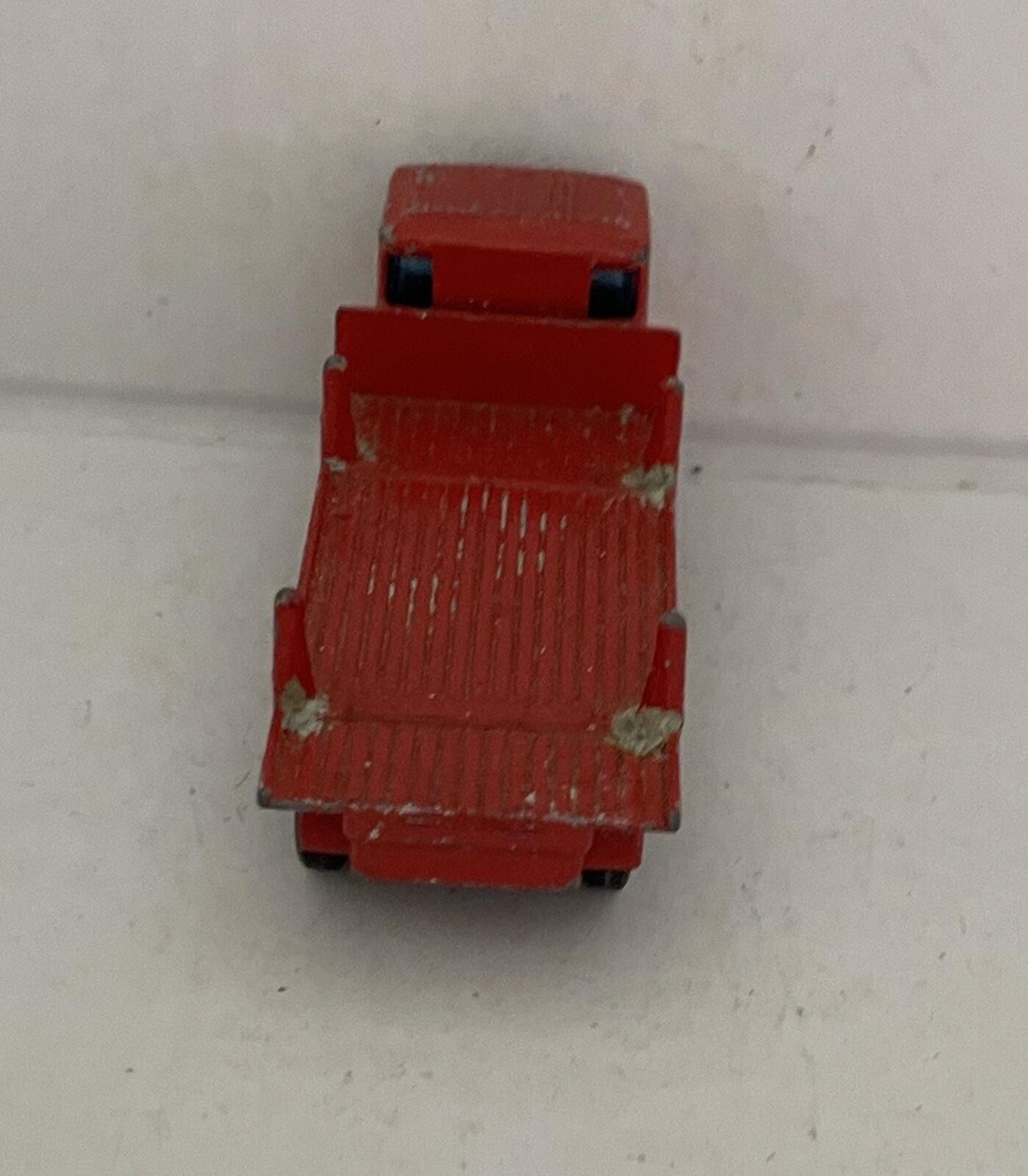 Matchbox Lesney Red Pipe Truck #10 Diecast Car No Pipes Vintage - Image 4