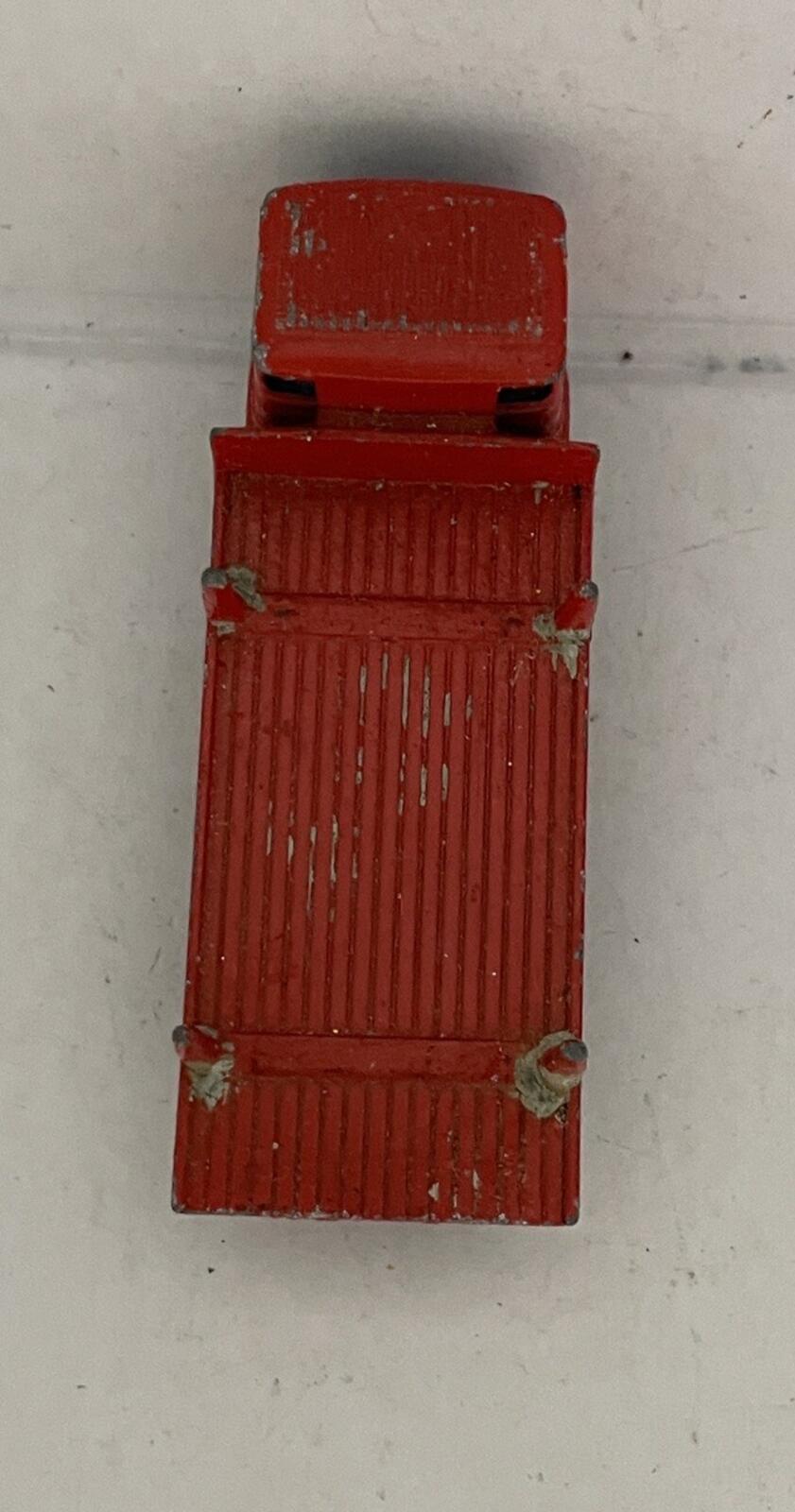 Matchbox Lesney Red Pipe Truck #10 Diecast Car No Pipes Vintage - Image 5