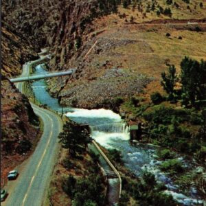Aerial View Showing Entrance Big Thompson Canyon Colorado Postcard
