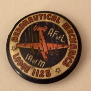 Aeronautical Mechanics IA of M Lodge 1125 Button Pin