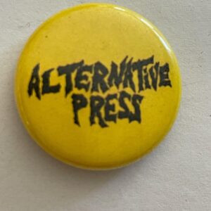 Alternative Press Button Pin Yellow Pin