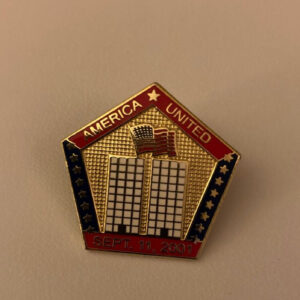 America United Sept 11,2001 Twin Towers Pin